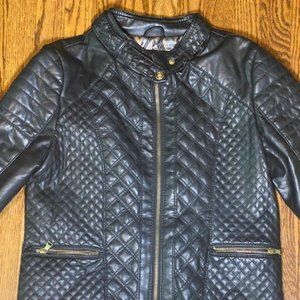 Black leather jacket